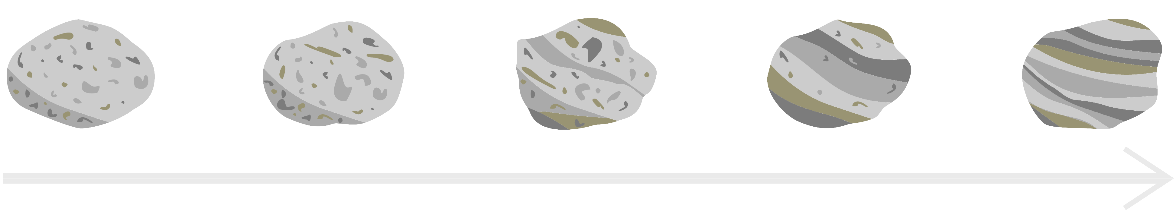 illustrative image of a rock changing metamorphically