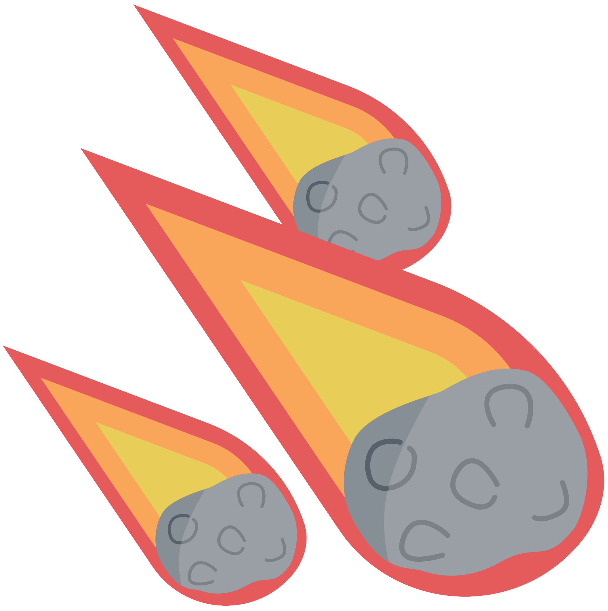 illustrative image of meteorites, which can creat metamorphic rocks through applied pressure